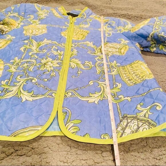 Silkland 100% Silk Quilted Puffer  Zip Up Jacket Size Medium - Picture 8 of 9